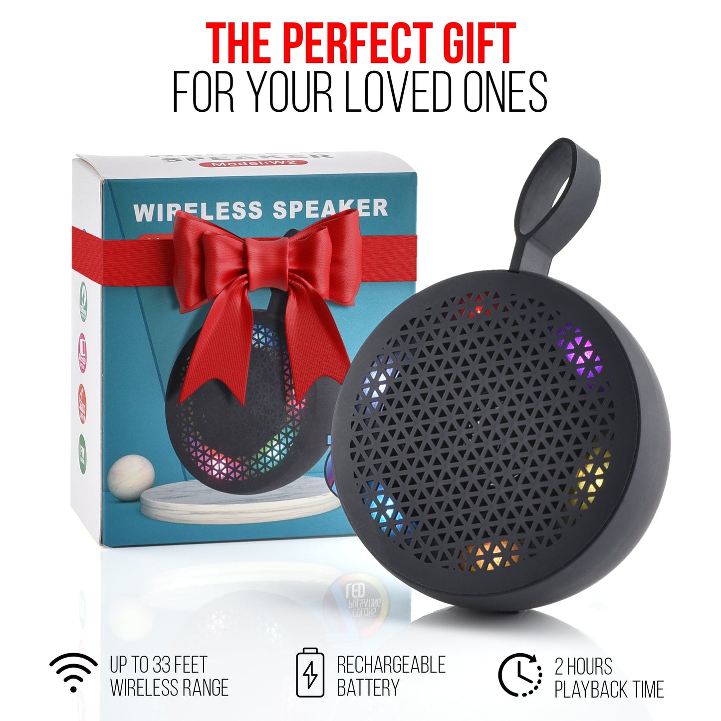 AQUABEAT Splashproof Wireless Shower Speaker