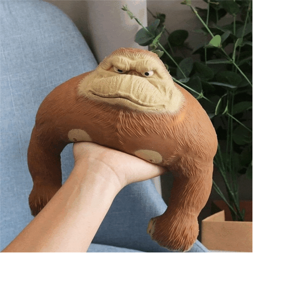 🐒 Pack 5 Unidades Mono Elástico Antiestrés 10CM. Valor Unitario $3.980 c/u