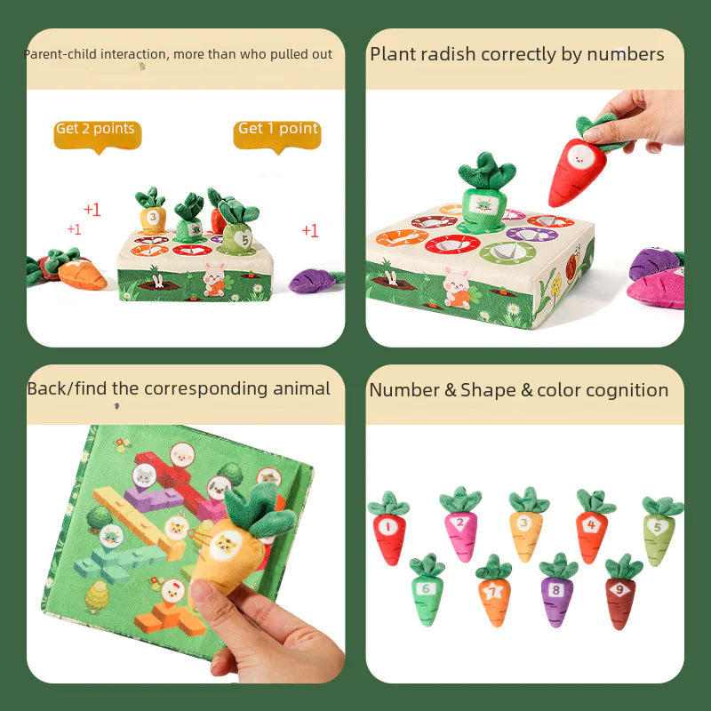 Plush Carrot Pulling Toy