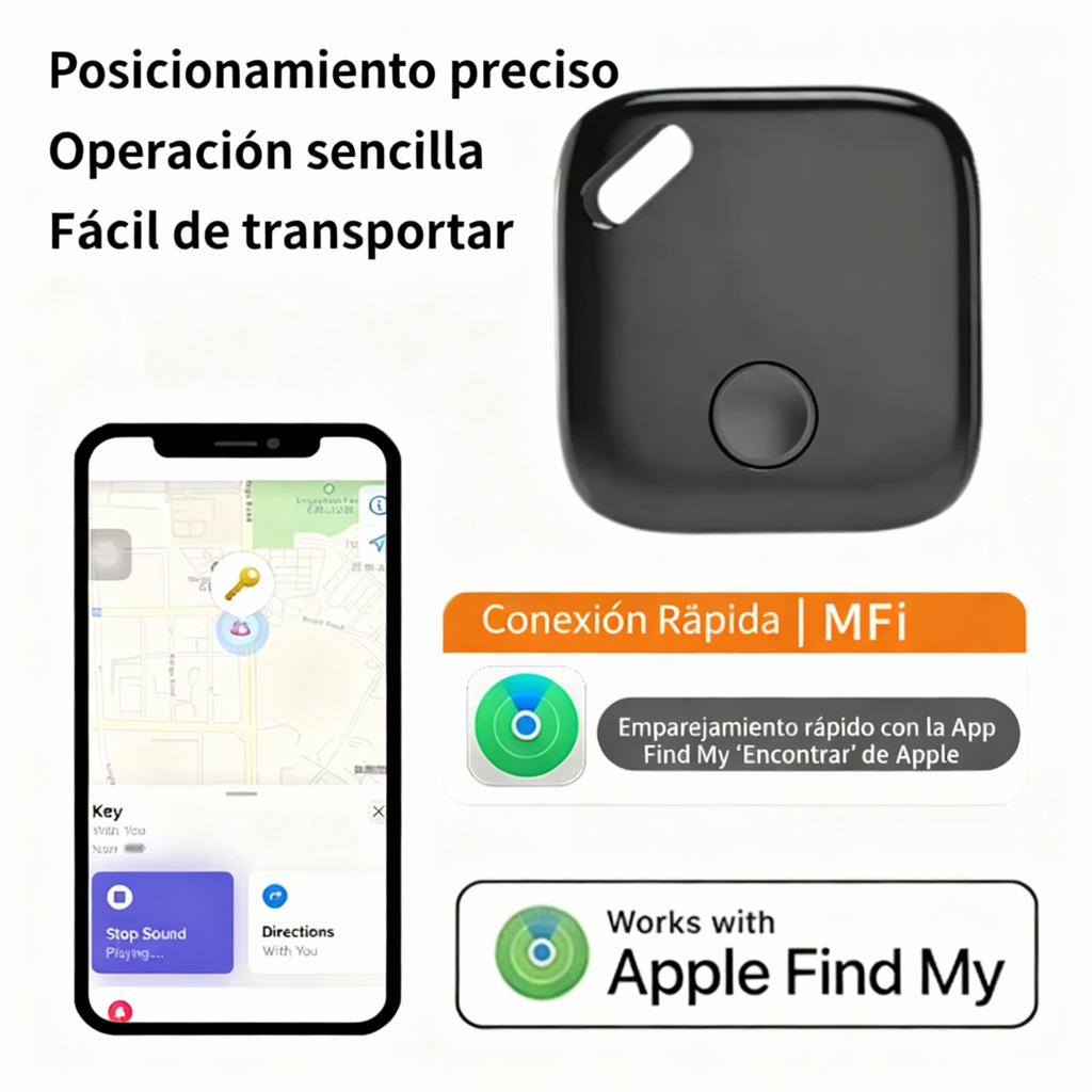 AIRTAG VTAG - COMPATIBLE CON APPLE - APP "ENCONTRAR" (FIND MY)