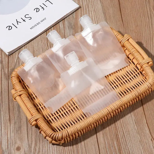 Clear Travel Squeeze Pouches
